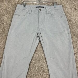 Mavi Jeans Zach Straight Leg Light Gray Casual Pants‎ Mens Size 34x36